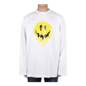 Drip Peace T-Shirt Large Fit „Weiß“ 651796TKVA18639