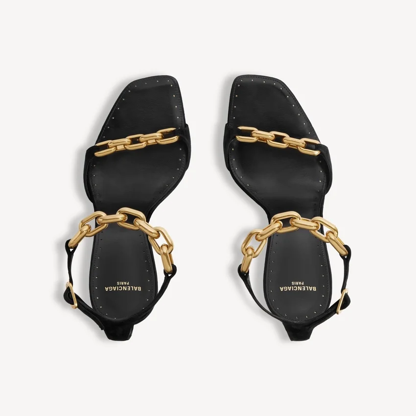 Duchesse-Sandalen für Damen in Schwarz Duchesse-Sandalen für Damen in Schwarz