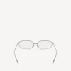 Editorial ovale Sonnenbrille in Silber Editorial ovale Sonnenbrille in Silber