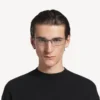 Editorial ovale Sonnenbrille in Silber Editorial ovale Sonnenbrille in Silber