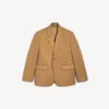 Einreihige Herrenjacke in normaler Passform in Camel Einreihige Herrenjacke in normaler Passform in Camel