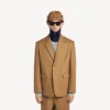 Einreihige Herrenjacke in normaler Passform in Camel Einreihige Herrenjacke in normaler Passform in Camel