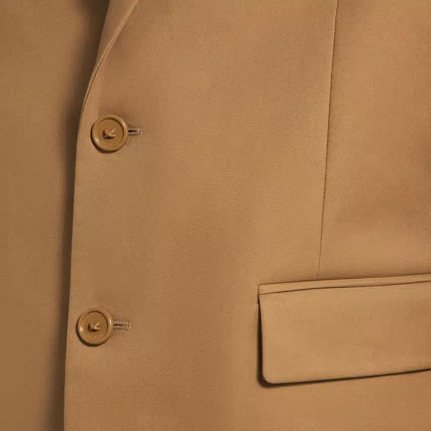 Einreihige Herrenjacke in normaler Passform in Camel Einreihige Herrenjacke in normaler Passform in Camel
