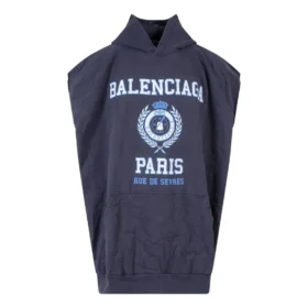 Est. 1917 College-Logo Oversize-Hoodie ohne Ärmel „Navy“ 697875TMV964140
