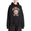 Est. 1917 College-Logo-Print-Hoodie, weite Passform „Schwarz“ 675003TLV901076