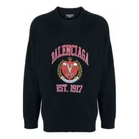 Est. 1917 College-Logo-Pullover mit Rundhalsausschnitt „Schwarz“ 675267T32178065