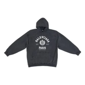 Est. 1917 Hoodie mit College-Logo-Print „Washed Black“ 697879TMV991000