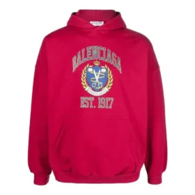 Est. 1917 Hoodie mit College-Logo-Print, weite Passform „Red“ 675003TLV906163