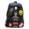 Explorer-Rucksack mit Gamer-Aufnähern „Schwarz“ 656326-2JMXX-1000