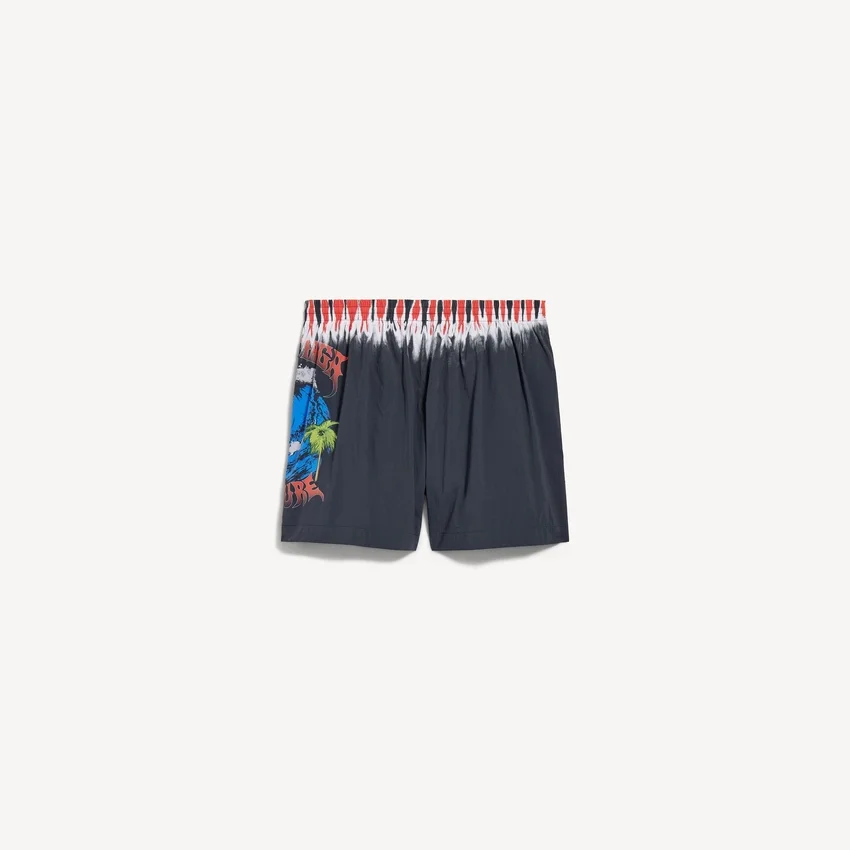 Extreme Tie-Dye-Badeshorts für Herren in Schwarz Extreme Tie-Dye-Badeshorts für Herren in Schwarz