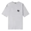 FBI Oversized-T-Shirt „Heather Grey Black“ 681314TLVG91380