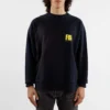 FBI Sweatshirt mit Rundhalsausschnitt „Marineblau/Gelb“ 676629TLVH14265