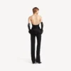 Figurbetontes Bustier-Top für Damen in Schwarz Figurbetontes Bustier-Top für Damen in Schwarz