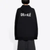 Fleece-Sport-Hoodie Schwarz 641529TJVE51000
