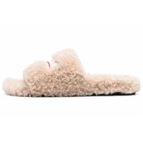 Furry-Pantoletten „Beige“ 654747W2DO19796