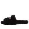 Furry-Pantoletten „Schwarz“ 654747W2DO11096