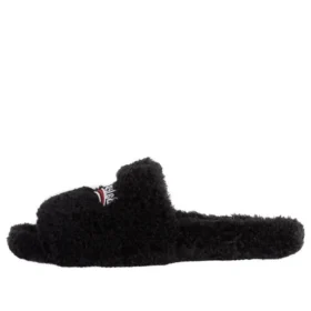 Furry-Pantoletten „Schwarz“ 654747W2DO11096
