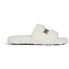 Furry Slides „White“ 654261W2DO19906