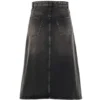 FW21 A-Linien-Rock „Washed Grey Denim“ 646913TBP477767