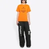 FW21 Elastische Slim-Fit-Kurzarm-Shorts Orange 661705TKVH57513