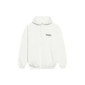 FW21 Hoodie mit Political Campaign-Aufdruck, Weiß 578135TKVI99084
