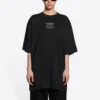 FW21 Strickpullover, locker geschnitten, kurzärmelig, schwarz 651795TJV900107