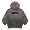 Gaffer Heavy Washed Zip-Up-Hoodie, schmale Passform „Grau“ 720424TNVK51227