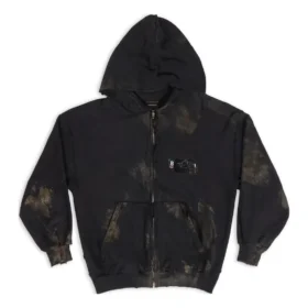 Gaffer-Hoodie mit Reißverschluss, schmale Passform „Schwarz Weiß Rot“ 720424-TNVK5-1089