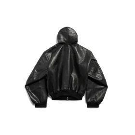 Gefütterter Hoodie mit Reißverschluss, Large Fit „Schwarz“ 790311TQS141000