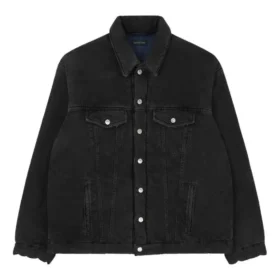 Gepolsterte japanische Denim-Jacke „Schwarz“ 681689TIWA21440