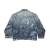 Graffiti Oversized-Jacke „Light Blue“ 745048TNW014012
