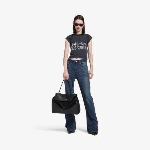 Große Rodeo-Handtasche für Damen in Schwarz Große Rodeo-Handtasche für Damen in Schwarz