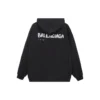Handgezeichneter Balenciaga-Hoodie, mittlere Passform „Schwarz“ 600583TOVO61070