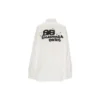 Handgezeichnetes BB-Langarmshirt, Oversize „Weiß“ 725722TYB189000