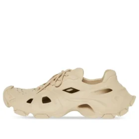 HD Sneaker mit Schnürung und Cut-outs „Beige“ 702421W3CES9300