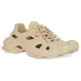HD Sneaker mit Schnürung und Cut-outs „Beige“ 702421W3CES9300