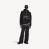Herren-3b-Fußball-Poloshirt mit Hoodie in Schwarz/Anthrazit Herren-3b-Fußball-Poloshirt mit Hoodie in Schwarz/Anthrazit
