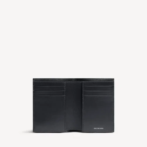 Herren-Brieftasche „Monaco“ mit vertikaler Faltung in Schwarz Herren-Brieftasche „Monaco“ mit vertikaler Faltung in Schwarz