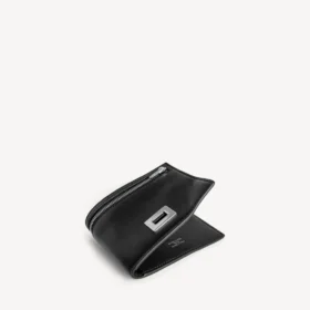 Herren-Brieftasche „Rodeo“ im quadratischen Faltformat in Schwarz