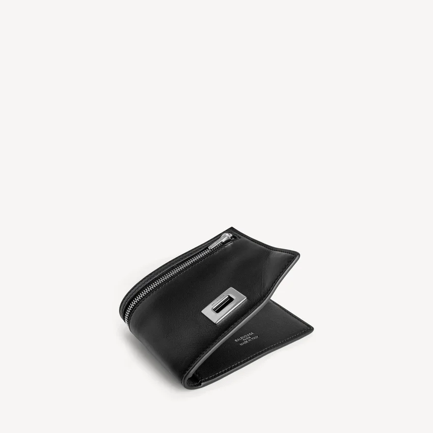 Herren-Brieftasche „Rodeo“ im quadratischen Faltformat in Schwarz Herren-Brieftasche „Rodeo“ im quadratischen Faltformat in Schwarz