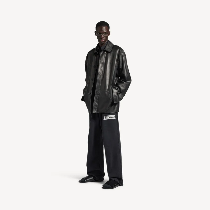 Herren-Carcoat-Jacke in Schwarz Herren-Carcoat-Jacke in Schwarz