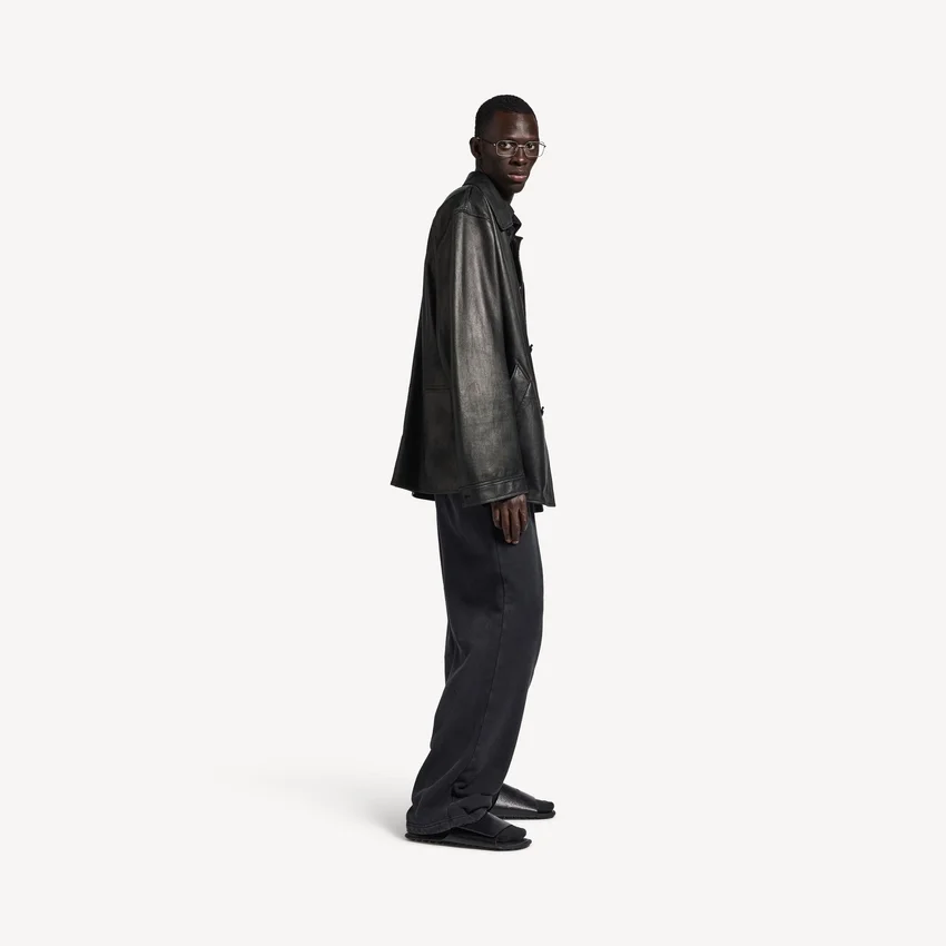 Herren-Carcoat-Jacke in Schwarz Herren-Carcoat-Jacke in Schwarz
