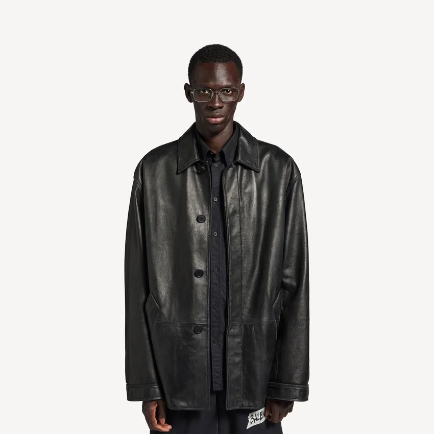 Herren-Carcoat-Jacke in Schwarz Herren-Carcoat-Jacke in Schwarz