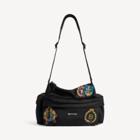 Herren-Explorer-Multipocket-Weekender, klein, in Schwarz/Mehrfarbig