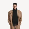 Herren-Fransenschal in Schwarz Herren-Fransenschal in Schwarz