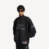 Herren-Fußball-Jacke 3b in Schwarz