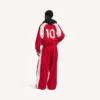 Herren-Fußball-Jacke in Lippenstiftrot