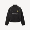 Herren-Fußball-Jacke in Schwarz
