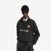 Herren-Fußball-Jacke in Schwarz