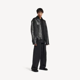 Herren-Hemdjacke in Schwarz